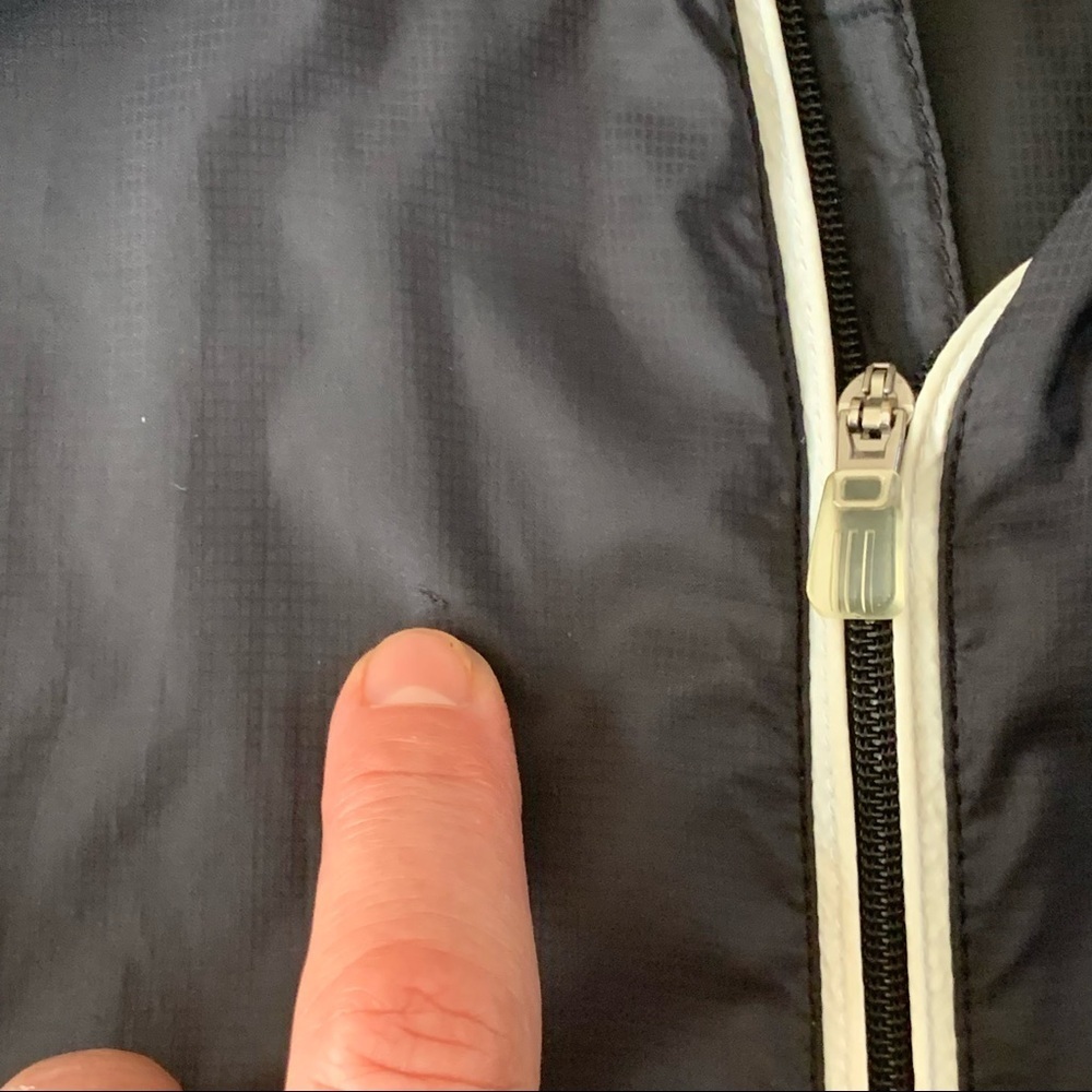 ADIDAS Golf Climaproof Windbreaker Jacket Lightweight Nylon Full Zip Black - Picture 15 of 16
